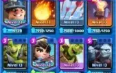 Conta Clash Royale 13, 4200 troféus, 629 gemas, 180k ouro