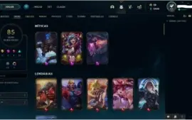 Conta League of Legends (136 campeões), 85 skins, Gold 2