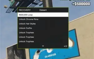 Distant mod menu | Gta V online | Recovery xp e money