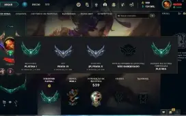 Conta Main Riven Platina 1 261 Skins + Skins Prestigio