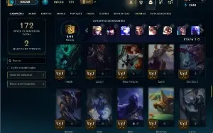 Bronze 4 com 75 Champs e 26 Skins