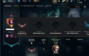 Bronze 4 com 75 Champs e 26 Skins