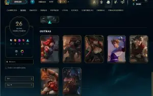Bronze 4 com 75 Champs e 26 Skins