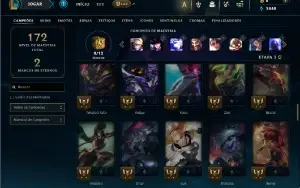 Bronze 4 com 75 Champs e 26 Skins