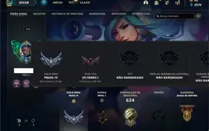 Conta com TODOS os champs e 196 Skins + 13 Espolios
