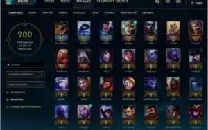 CONTA LOL OURO IV SEASON 8