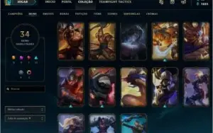 CONTA LOL OURO IV SEASON 8