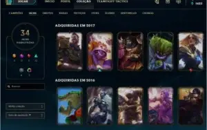 CONTA LOL OURO IV SEASON 8