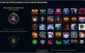 CONTA LOL OURO IV SEASON 8