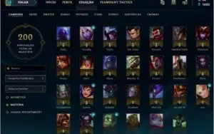 CONTA LOL OURO IV SEASON 8