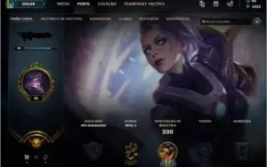 CONTA LOL OURO IV SEASON 8