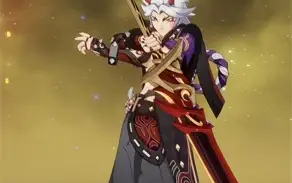 Ar50. Itto + chifres vermelhos, ayaka, Diluc e atlas