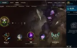 CONTA PLATINA 5 ,  MMR PLATINA 2  /HONRA NíVEL 3