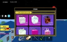 Conta blox fruits level max cdk, soul guitar, dough awk