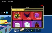 Conta blox fruits level max cdk, soul guitar, dough awk