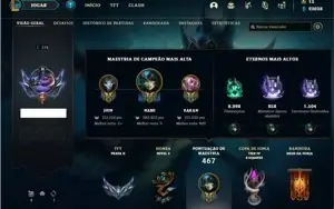 Conta prata 2 com 150 champs e 146 skins + 400k de Nami