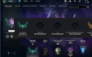Conta Platina 3 com 41 Champs e 11 Skins + 1 Fragmento