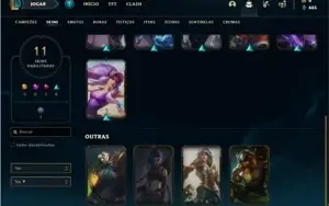 Conta Platina 3 com 41 Champs e 11 Skins + 1 Fragmento