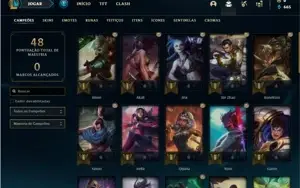 Conta Platina 3 com 41 Champs e 11 Skins + 1 Fragmento