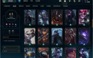 CONTA LOL TOP BARATINHA/ UNRANKED /63 SKINS
