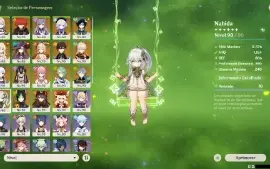 Conta Genshin AR 59 - 18 Personagens 5* e muito mais!