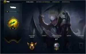 ELO GOLD CONTA UPADA A MÃO (SEM USO DE BOTS)