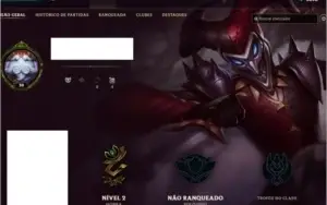 Conta de league of legends- 21 campeões 1 skins unranked
