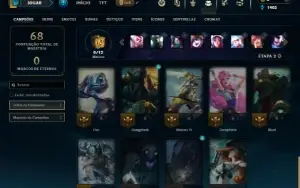 Prata 2 com 30 Champs e 6 Skins + 2 Fragmentos