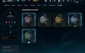 Prata 2 com 30 Champs e 6 Skins + 2 Fragmentos