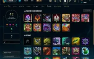 Prata 2 com 30 Champs e 6 Skins + 2 Fragmentos