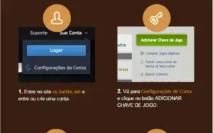 Venda de Keys WOW Battlechest até Warlords of Draenor+1mês