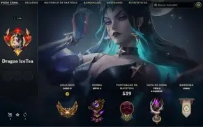 conta de lol gold 2 lvl 396