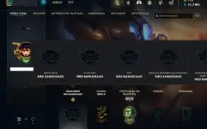 Unranked com 155 Champs e 490 Skins ( MAIN JG )