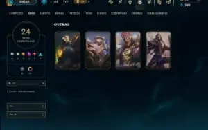 Diamante 4 com 100 Champs e 24 Skins