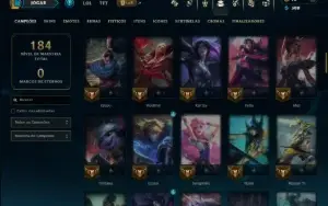 Diamante 4 com 100 Champs e 24 Skins