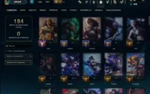 Diamante 4 com 100 Champs e 24 Skins