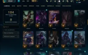 Diamante 4 com 100 Champs e 24 Skins