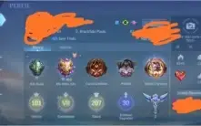 Conta Mobile Legends 207 Skins , Emblemas Full, 101 heróis