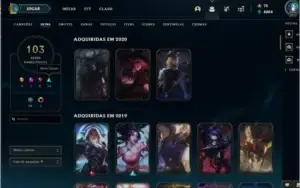 conta league of legends
