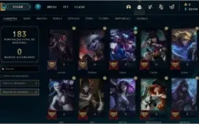 Conta  League of legends Platina 2