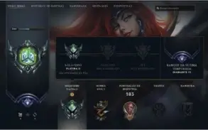 Conta  League of legends Platina 2