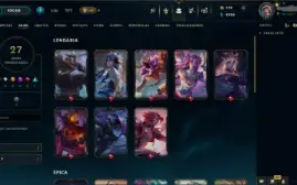 [League of Legends] Conta com 27 skins + 42 nos espólios