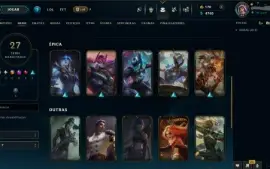 [League of Legends] Conta com 27 skins + 42 nos espólios