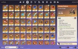 Conta com vários personagens 5 estrela e armas 5 estrela