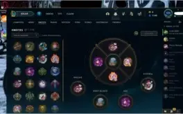 Conta unranked nivel 158, 42 skins, 27 emotes, 119 icones
