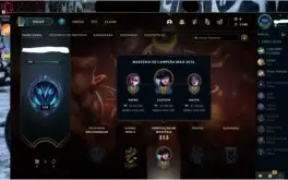 Conta unranked nivel 158, 42 skins, 27 emotes, 119 icones