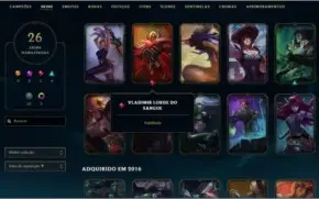 Conta League Of Legends - Silver I com borda de Gold V