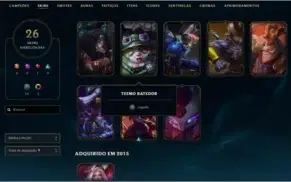 Conta League Of Legends - Silver I com borda de Gold V