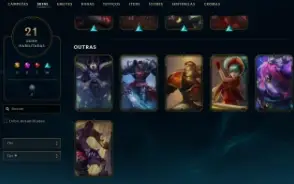 Conta League of Legends Full Acesso - 27 Champs e 21 Skins