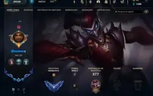Conta de lol lvl 208 d4